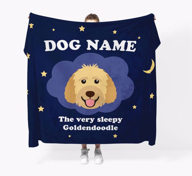 The Very Sleepy...: - Personalized {breedFullName} Throw Blanket